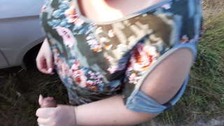 Publiko fuck ng mga rasyano, pinutukan sa mukha at makakuha ng fucked sa labas