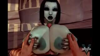 Titty fuck Soria dhe Sperma në Gojën e Saj