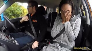 Ebano babe Sade Rose disossato da istruttore