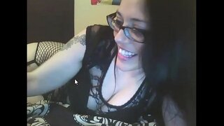 Dedillado miña aparvado e estendendo buceta