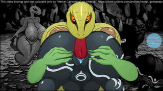 Demon girl snap Arsch gefickt vu Schlaange PORNO-SPILL