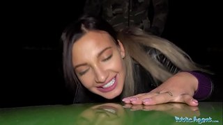 ʳ�개 에이전트 가슴이 매력적인 섹시 야외에서 저녁을 구강 및 fuck