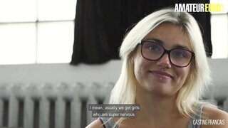 AMATEUR EURO - Amateur-PAWG Blonde Gaby Hardcore Gefickt An den Éischte Porno-Audition